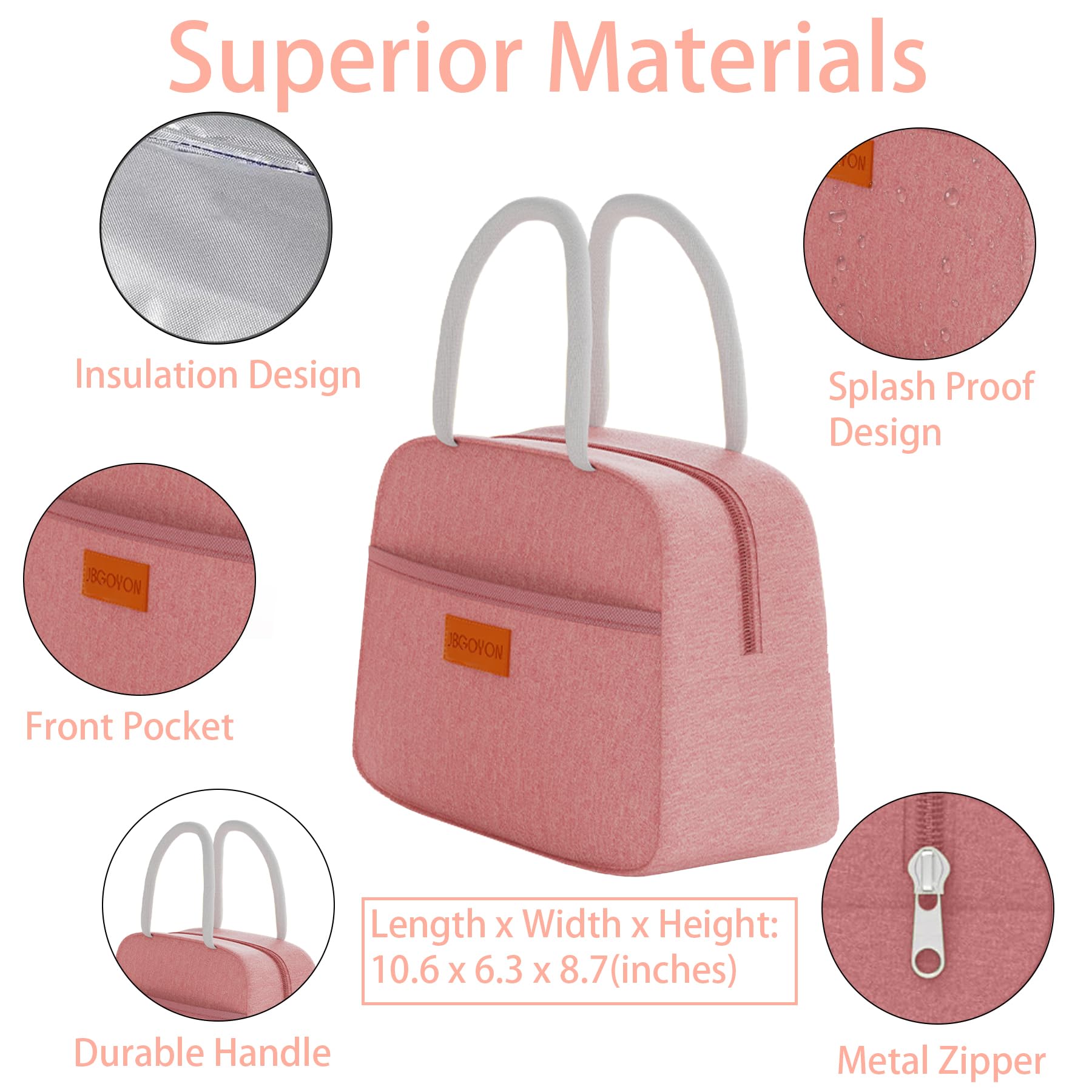 JBGOYON leak-proof seal with locking clips prevents leaks during travel.