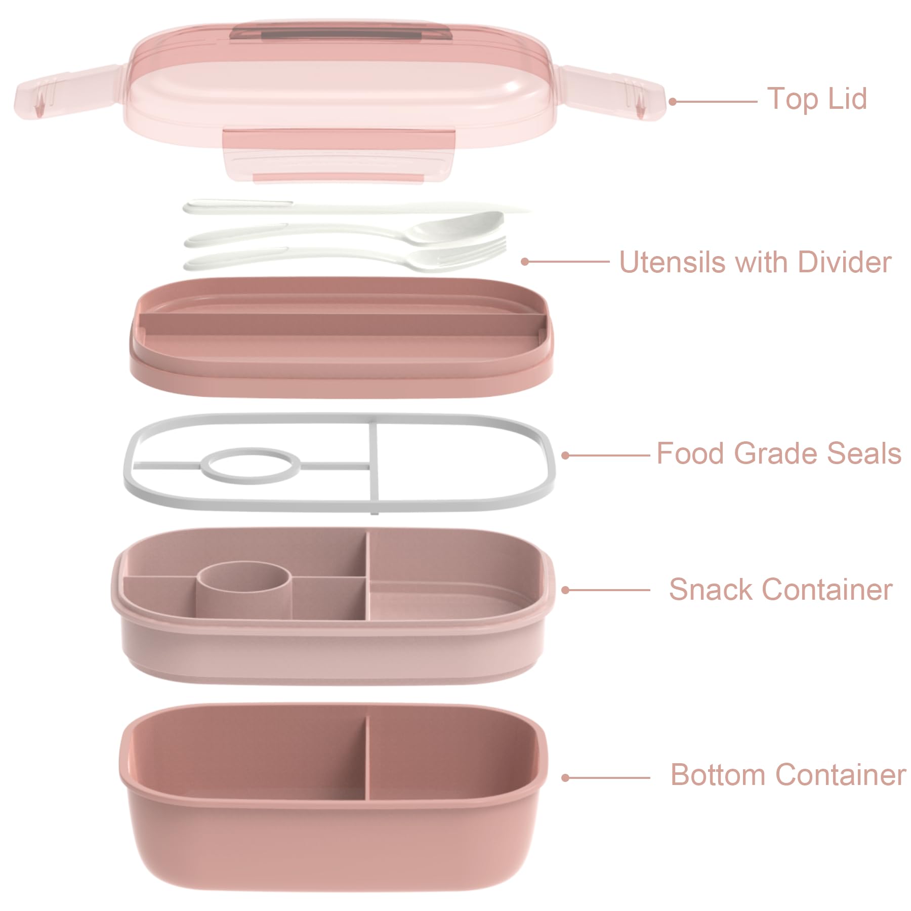JBGOYON insulated pink lunch bag preserves warmth or coolness during commutes.