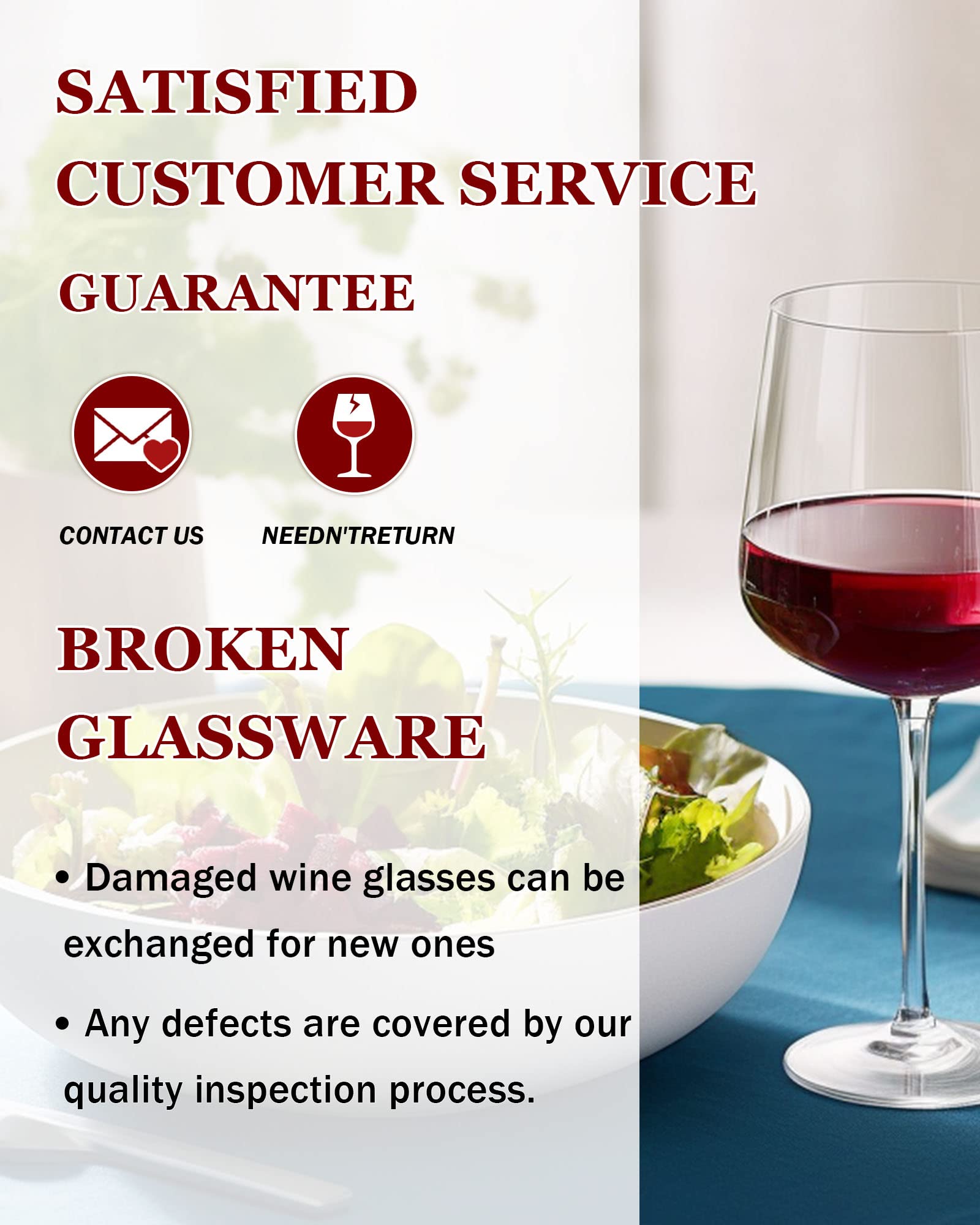 JBHO daily-use sturdy crystal wine glass for everyday enjoyment