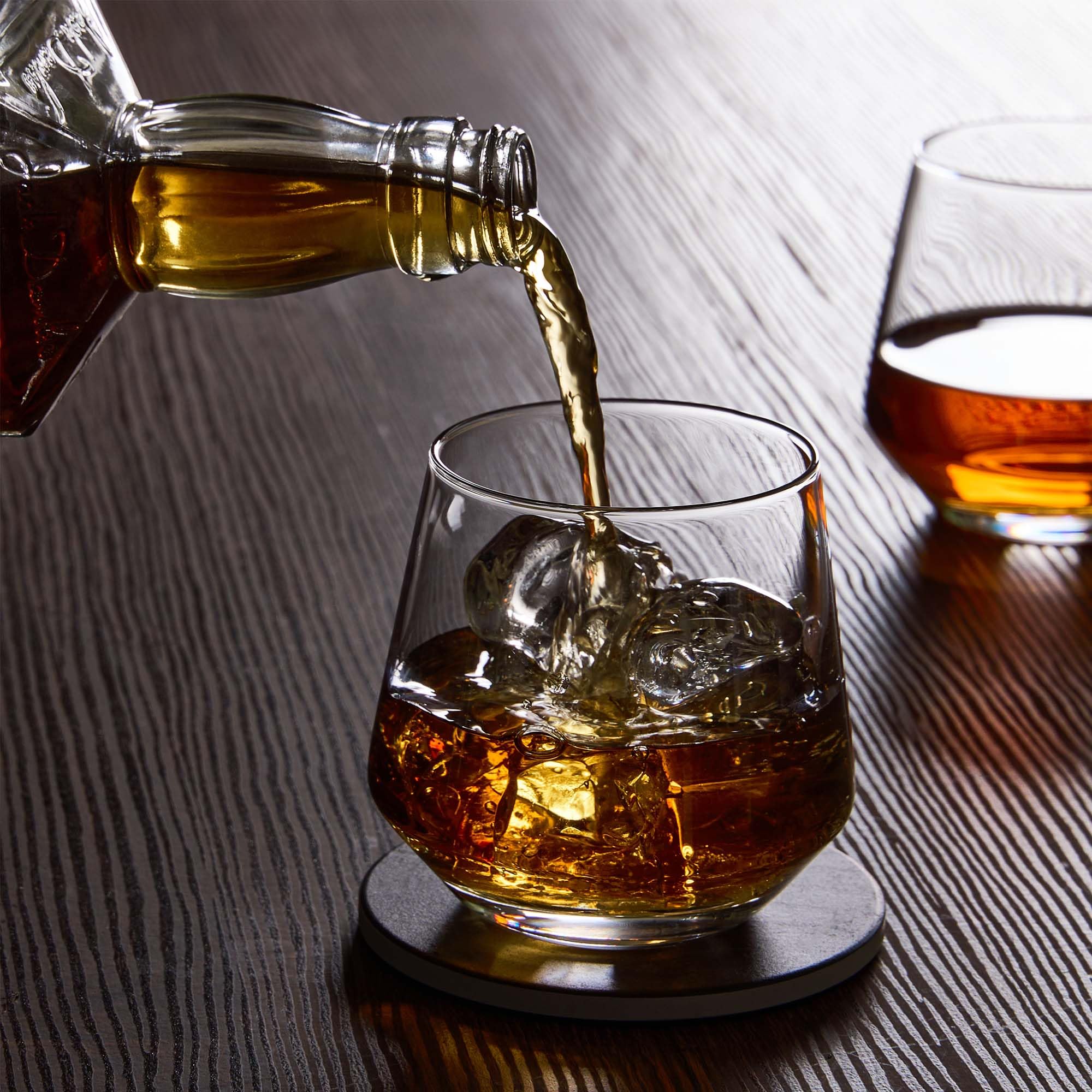 JBHO dishwasher-safe whiskey glasses for easy cleanup after gatherings.