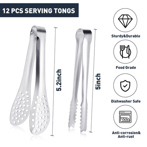 JCREN tongs with holes design for easy gripping of sugar cubes.