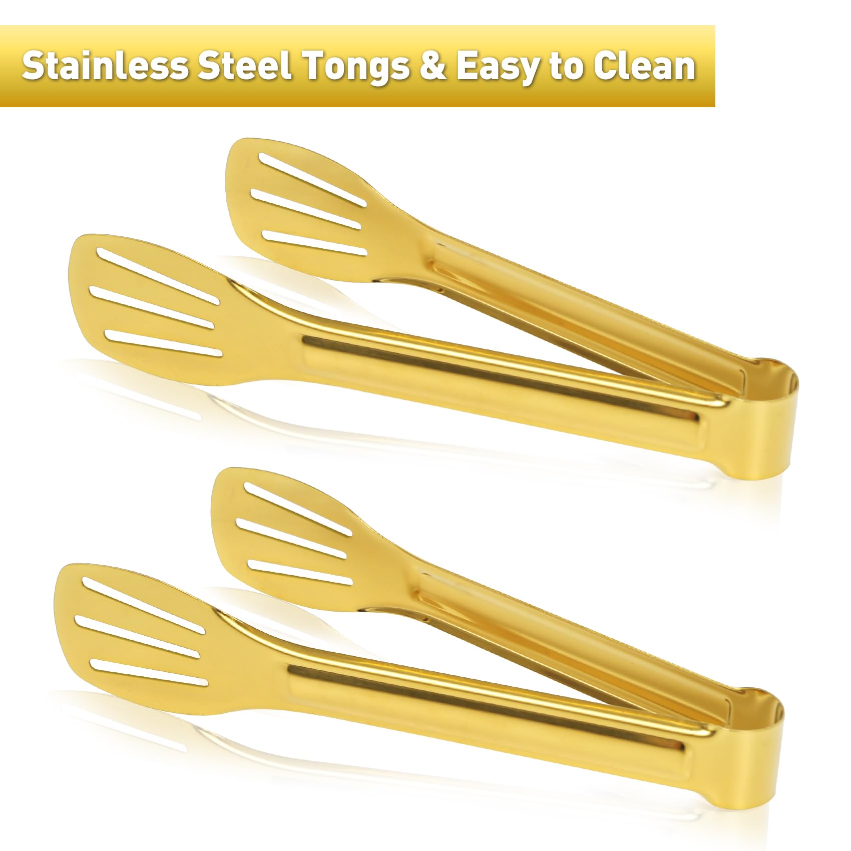 JCREN serving tongs in use at party for easy serving