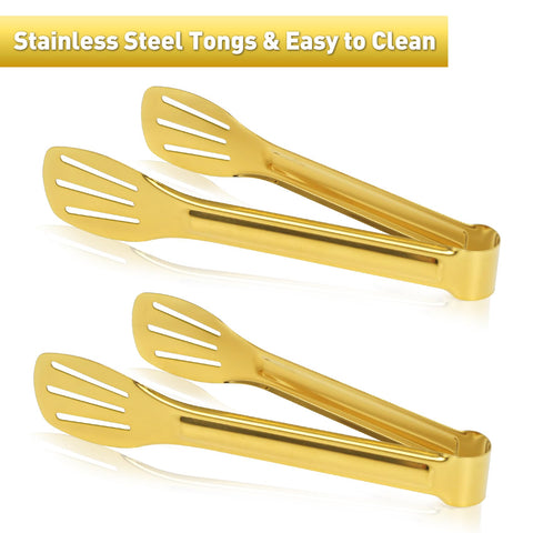 JCREN serving tongs in use at party for easy serving