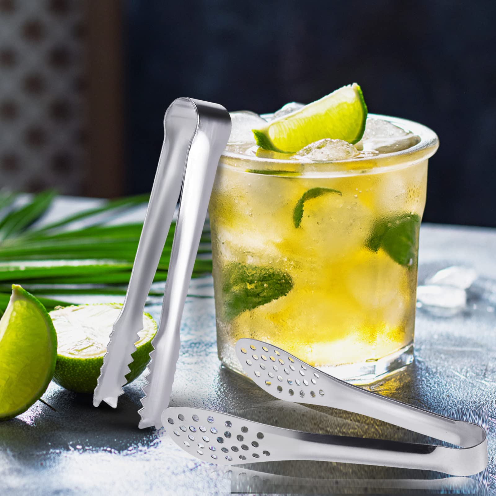 JCREN silver serving tongs ideal for tea parties and buffets.