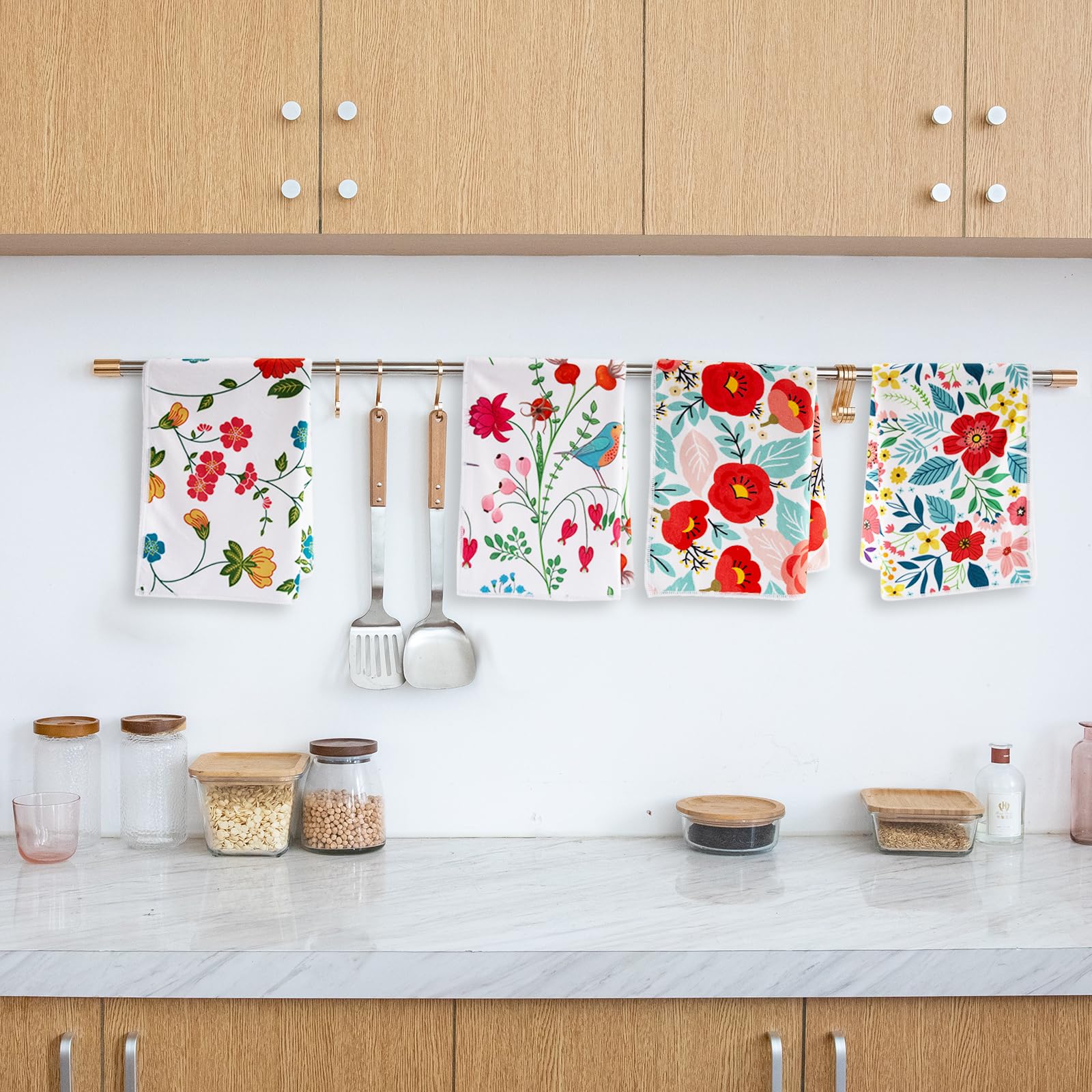 JDGHGB Pioneer Woman towels, gift-ready packaging for housewarming or presents.