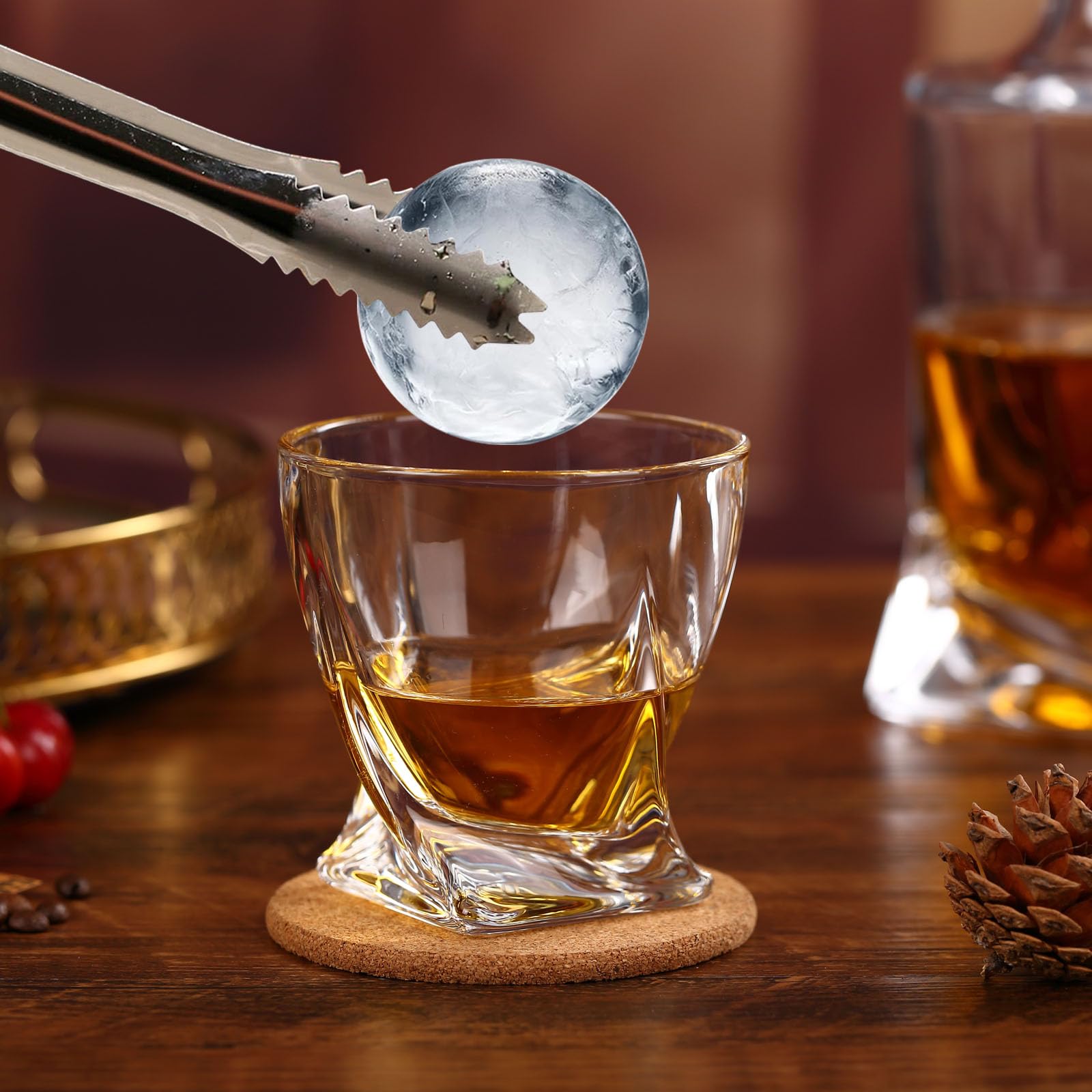JDGOME 11oz old-fashioned glasses ideal for whiskey, scotch, and cocktails.