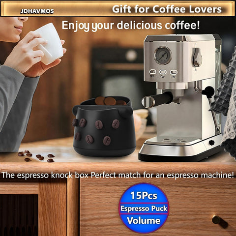 JDHAVMOS kitchen espresso accessory with decorative beans complements a stylish home bar