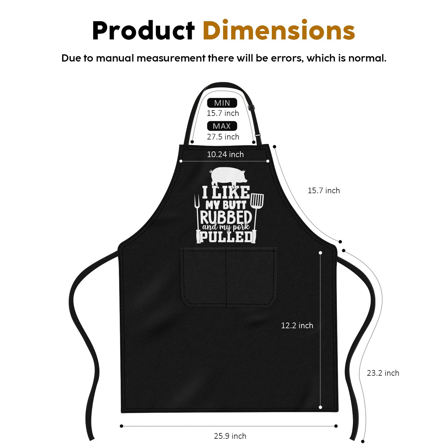 JDNFYGX 26x28 inch size offers full coverage during cooking, grilling, and baking.