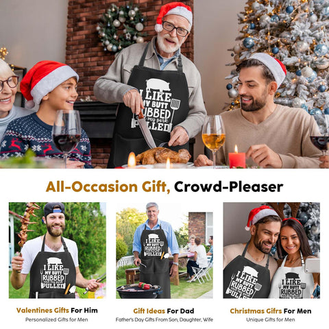 JDNFYGX Father's Day gift apron brings humor and practicality to dad's kitchen.