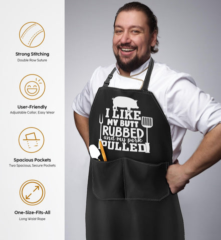 JDNFYGX three-layer waterproof apron protects clothing from splatters and spills.