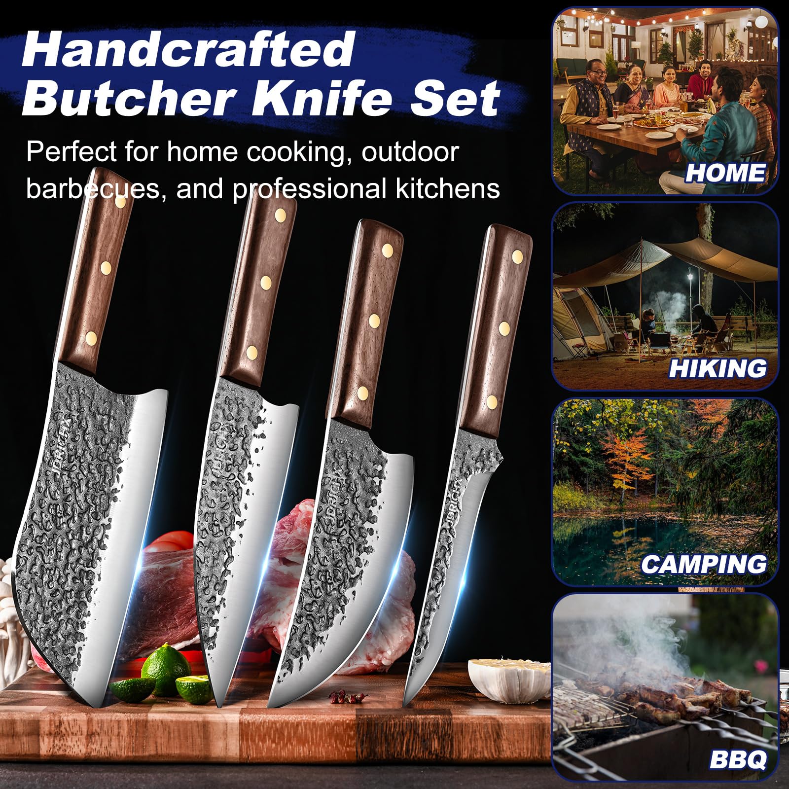 JDRICHX Viking knife 7-inch for balanced, clean cuts.