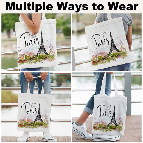 Jealance Large Capacity Tote fits wallets, books, and daily essentials.