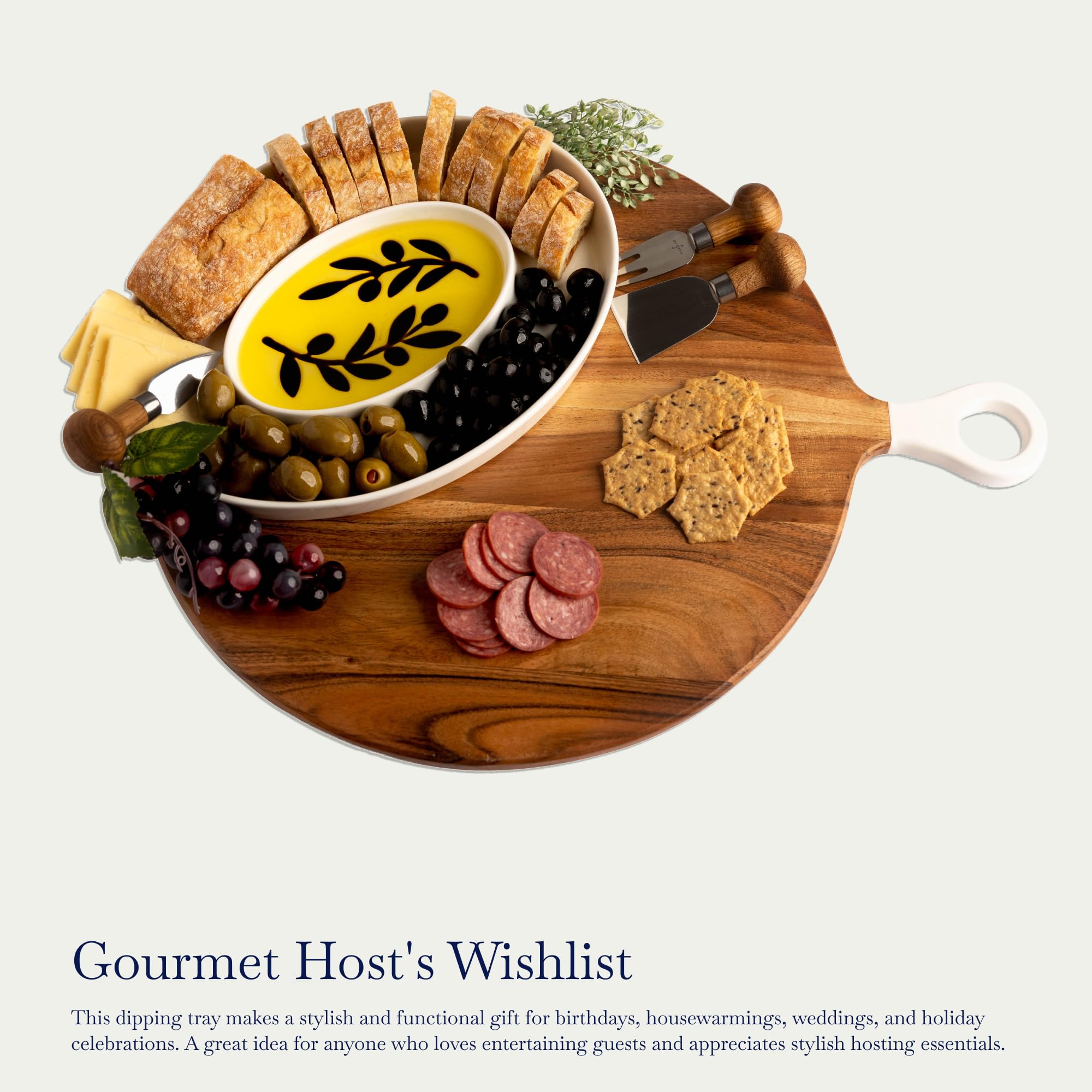 Jeanne Fitz platter serves veggies or fruit with style.