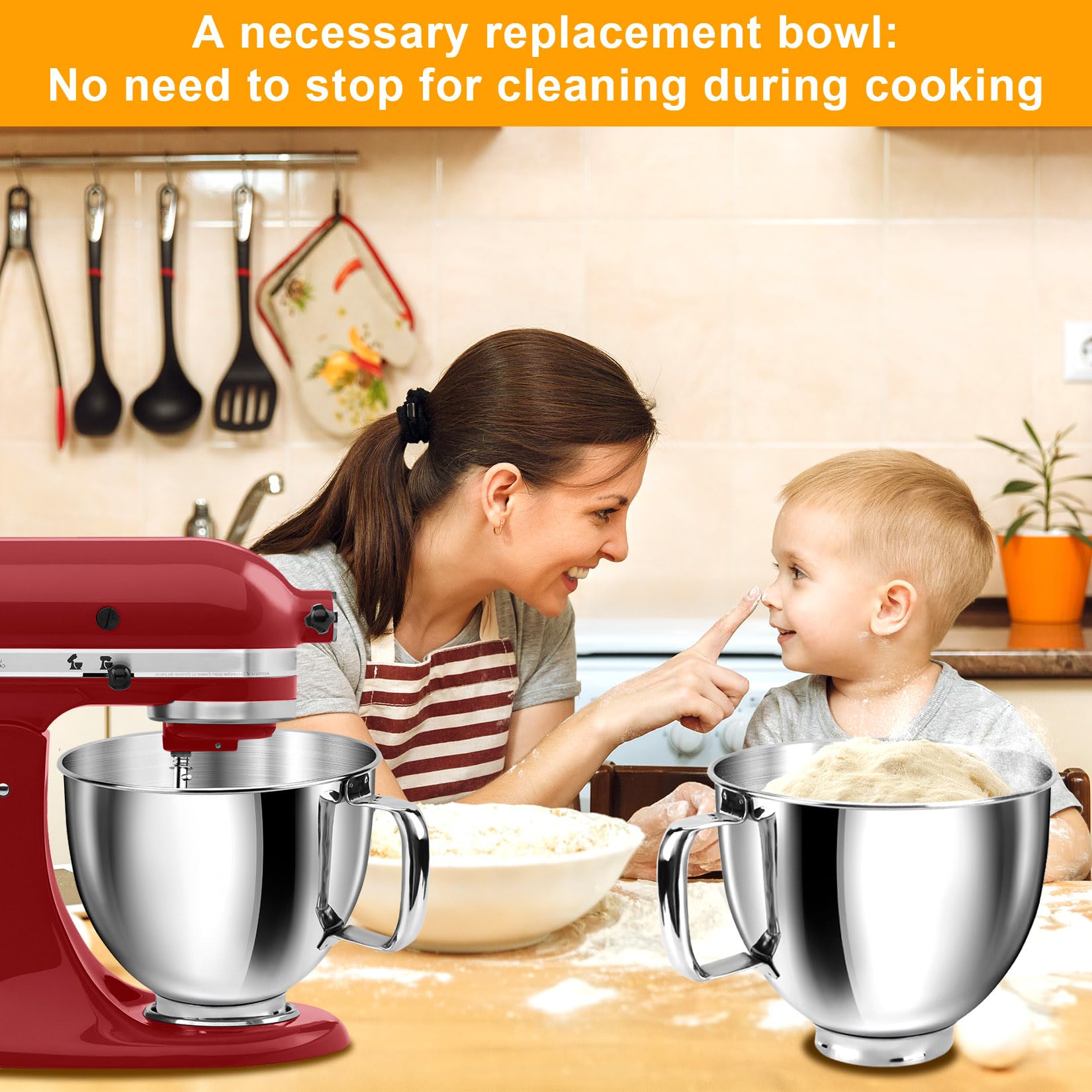 JEASOM compatible with KitchenAid tilt-head models for easy replacement