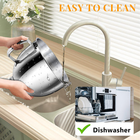 JEASOM dishwasher-safe mixing bowl simplifies cleanup after baking sessions