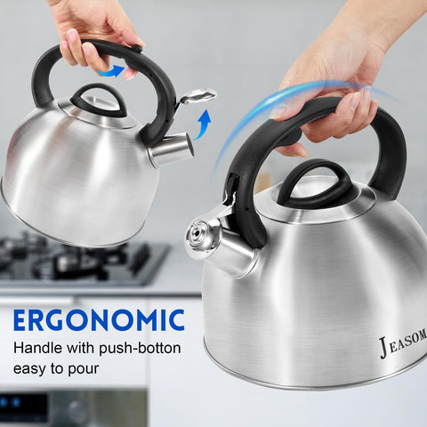 JEASOM 3-quart capacity ideal for multiple cups and gatherings.