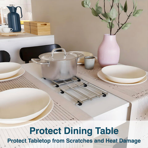 JEEATCN minimalist modern design trivet complements any kitchen style