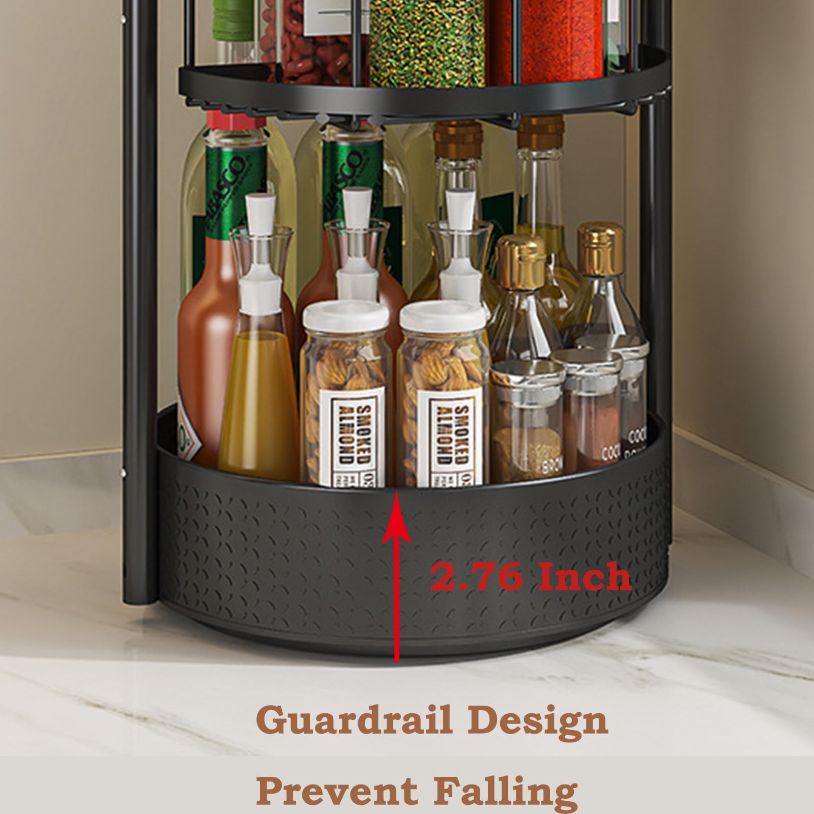 JEESA Lazy Susan paper towel holder adds convenient roll access