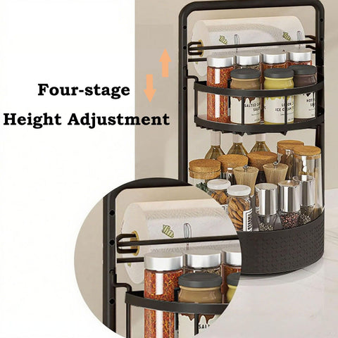 JEESA Lazy Susan sturdy metal construction for lasting kitchen use