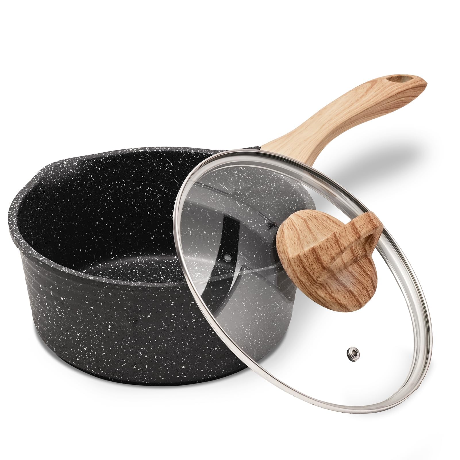 JEETEE 1.5 QT sauce pan front view, ideal for small-batch meals
