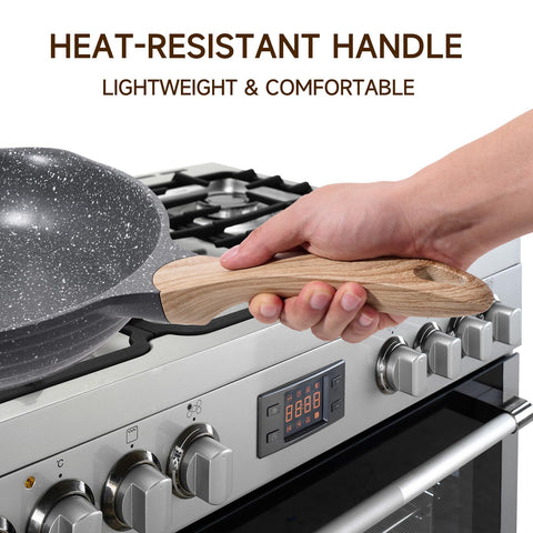 JEETEE pan withstands up to 464°F for searing and sautéing