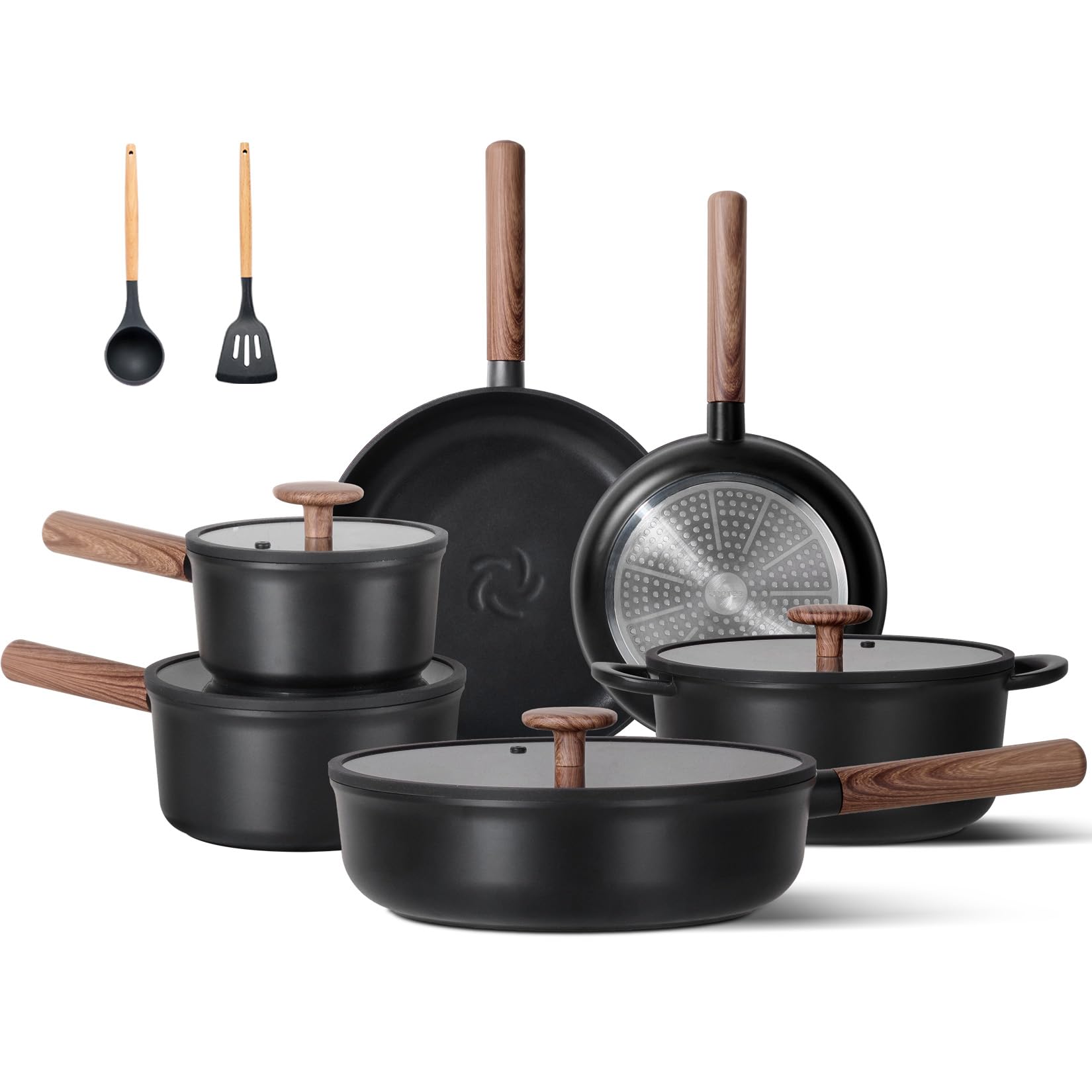 JEETEE ceramic non-stick coating for easy release and quick cleanup
