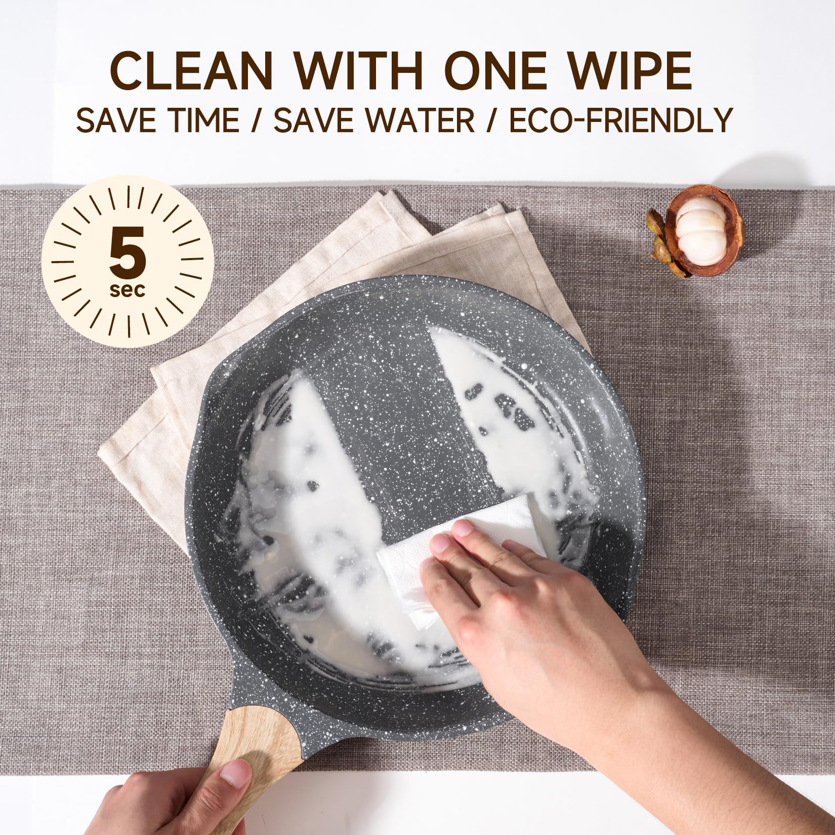 JEETEE induction-compatible base heats quickly on all stoves