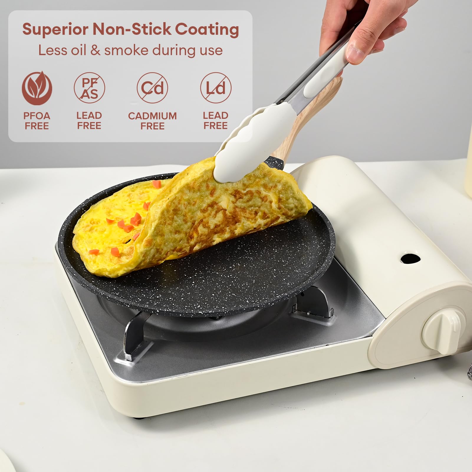 JEETEE induction-compatible griddle base performs on all stove tops