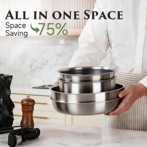 JEETEE silicone utensils protect nonstick surfaces while cooking.