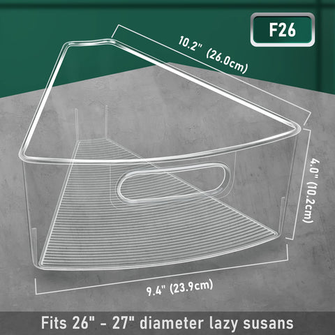 Non-slip pads prevent sliding; keeps items secure during rotation