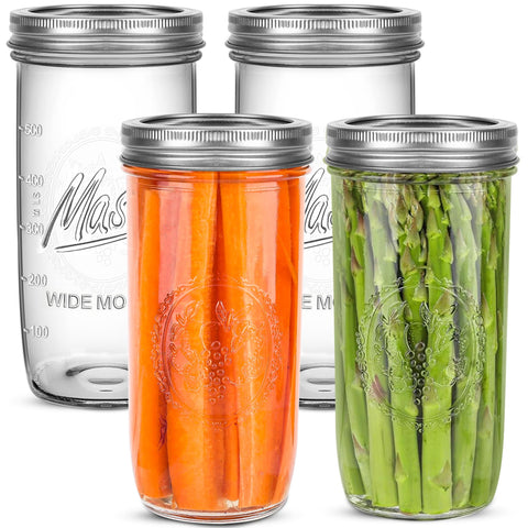 Jeitae 24oz wide-mouth jar with airtight lid for fresh preservation and leak-proof storage.