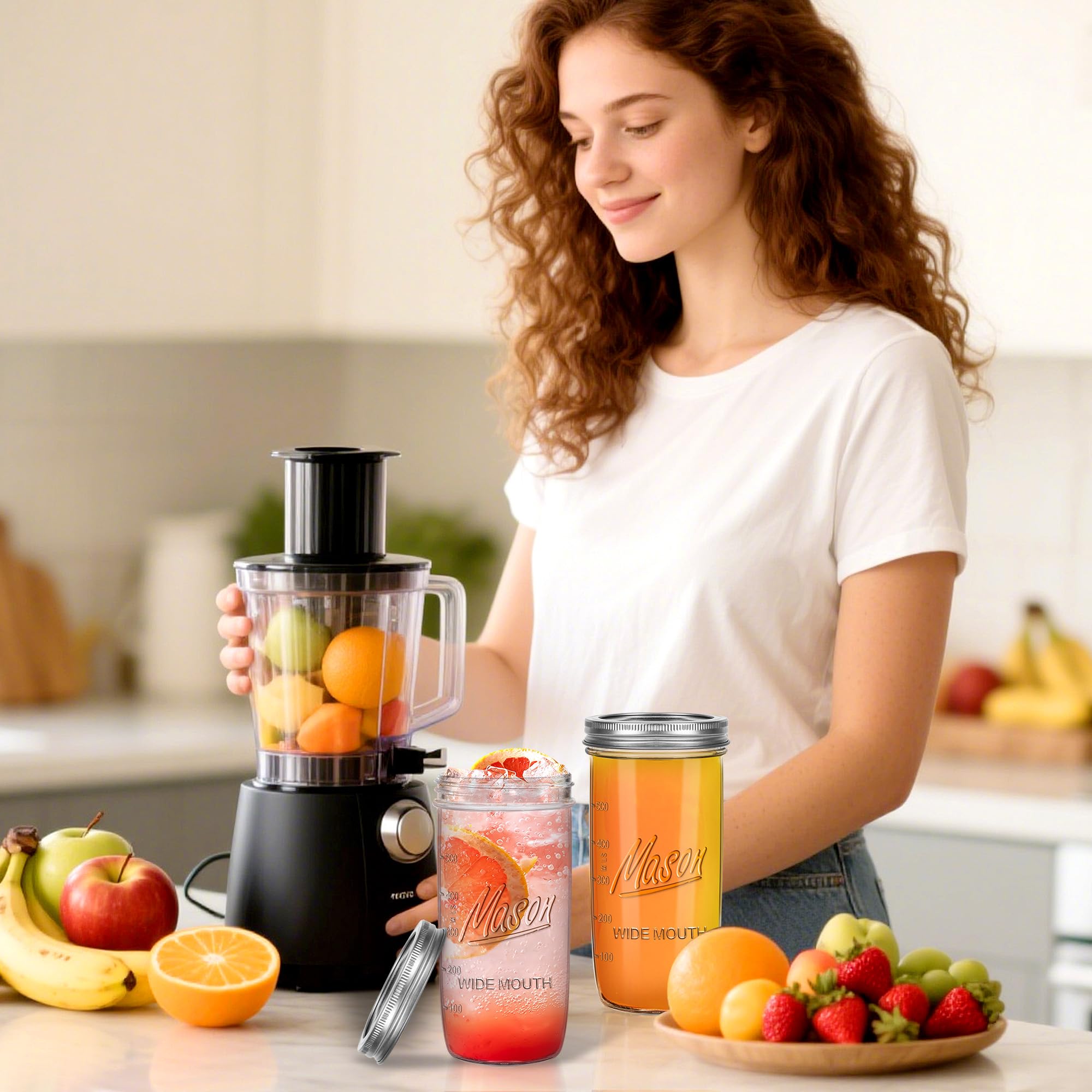Jeitae jars support canning and pickling projects with reliable lids and generous 3.1-inch opening.