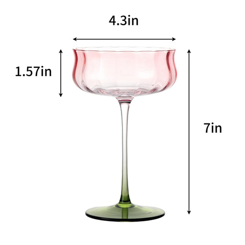 Close-up of JEKOSEN Tulip Series rim and stem, showcasing precise laser-cut edges.