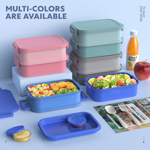 Jelife all-in-one leak-proof design keeps foods separate during commutes.