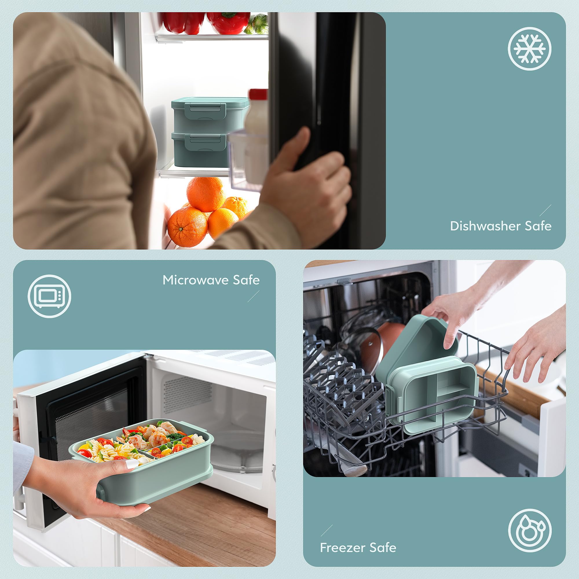 Jelife compact bento box ideal for picnics and commuting