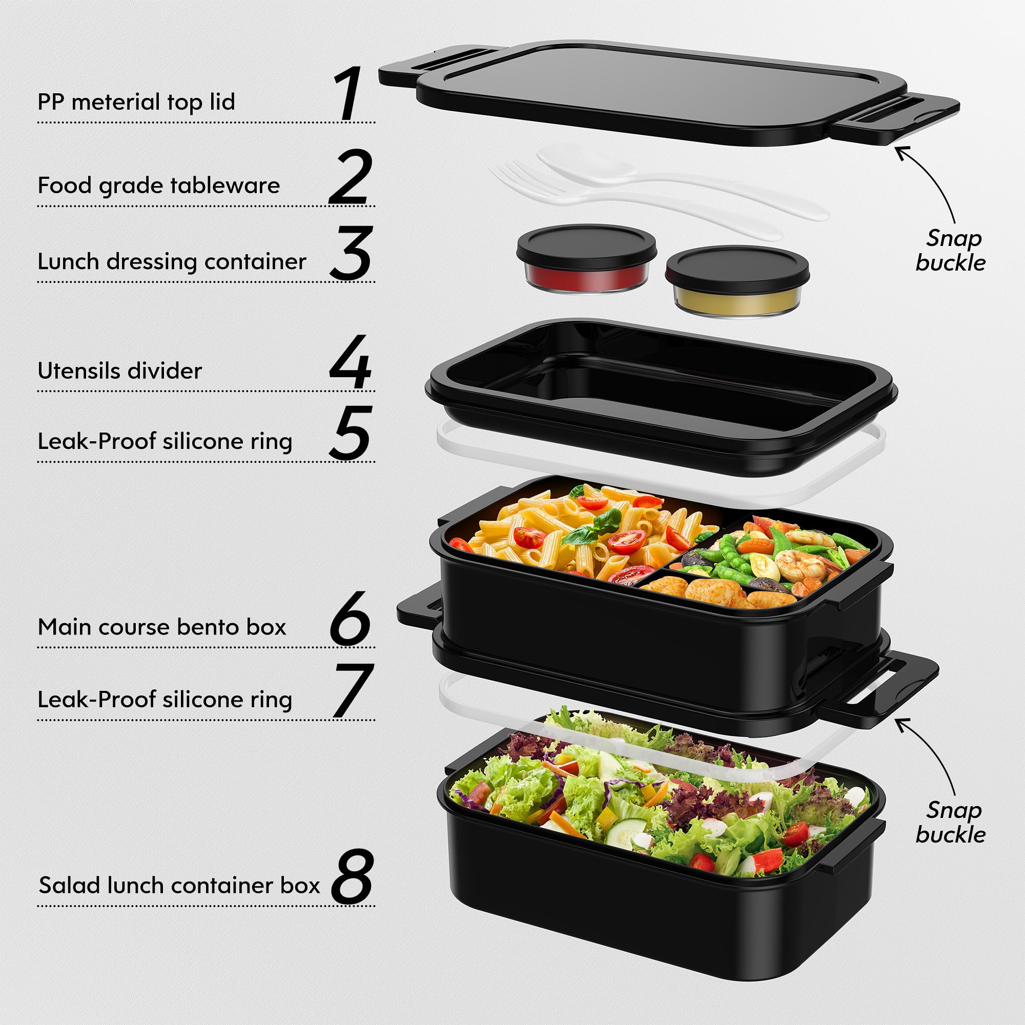 Jelife BPA-free material emphasizes safe, reusable lunch option