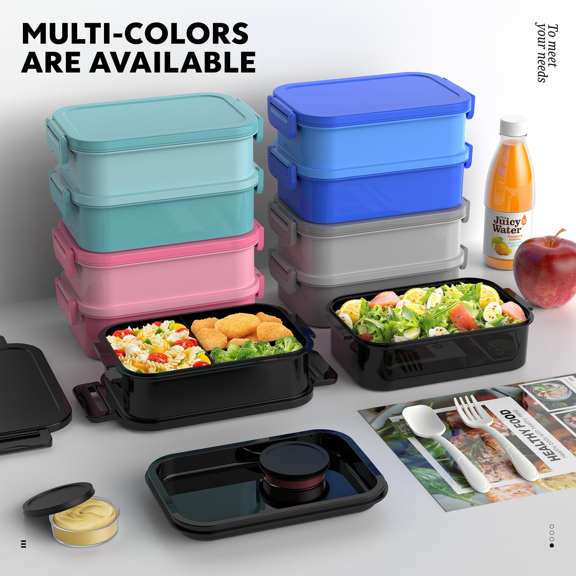 Jelife easy-clean, dishwasher-safe bento simplifies after-meal cleanup