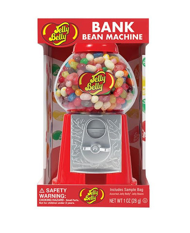 Jelly Belly Bank Bean Machine crank action shown for entertaining guests.