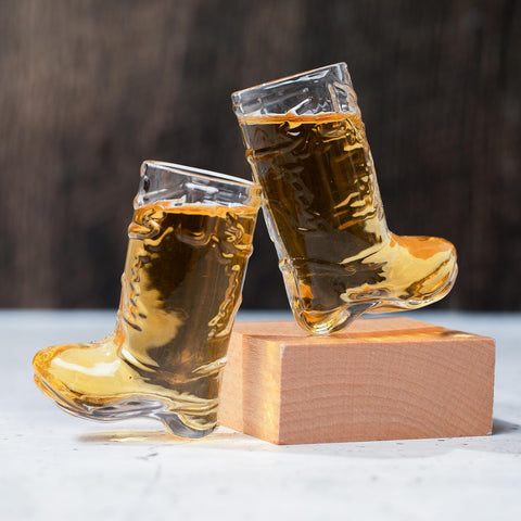 JEM GLASS disco-inspired cowboy shots bring celebration energy to gatherings.