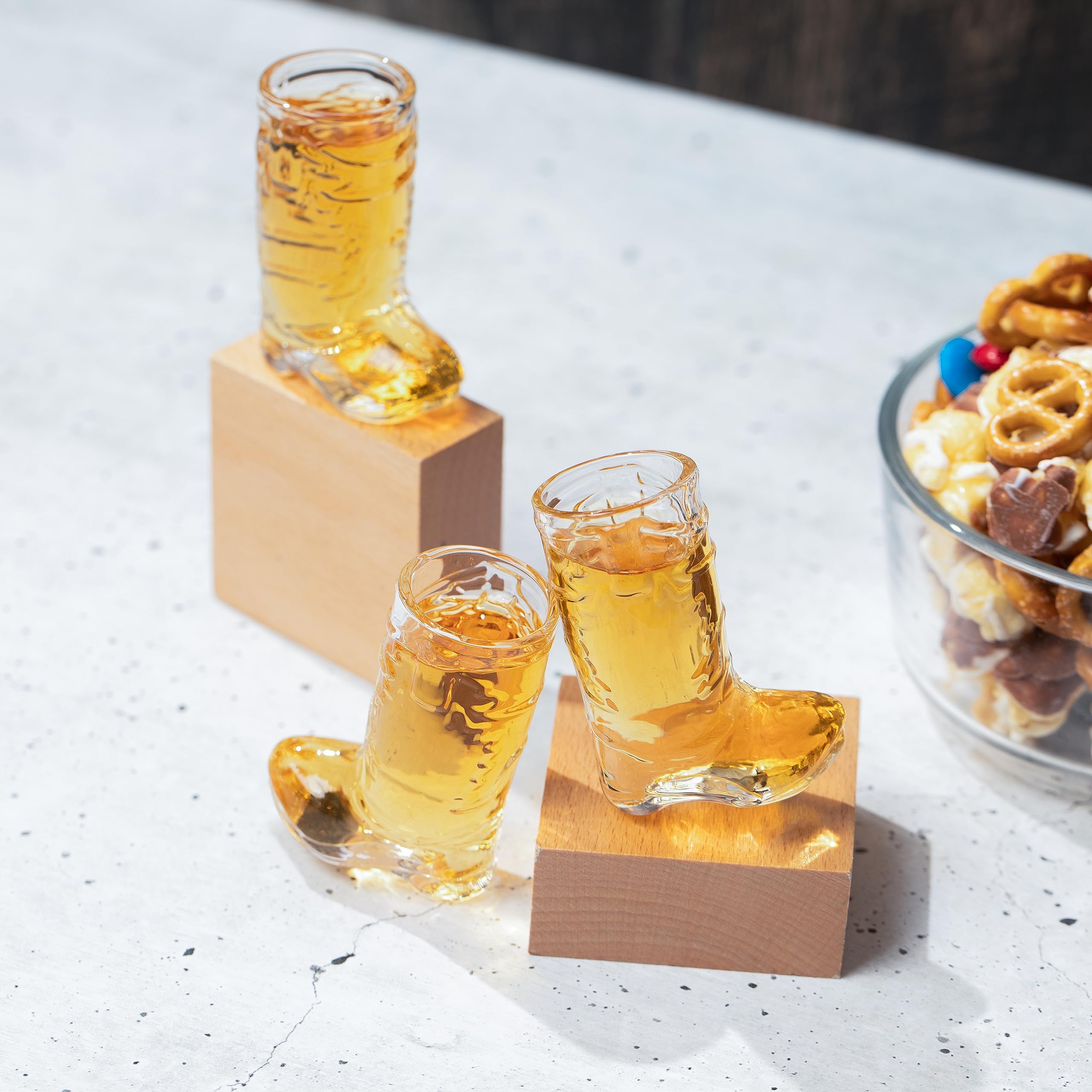 JEM GLASS western party shot glasses enhance guest experience.