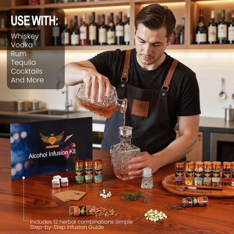 JenChrysm glass bottle reusable for flavor experiments at home