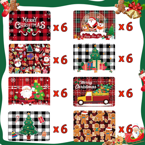 Jengaer Christmas three-compartment pans for portion-control and easy serving.