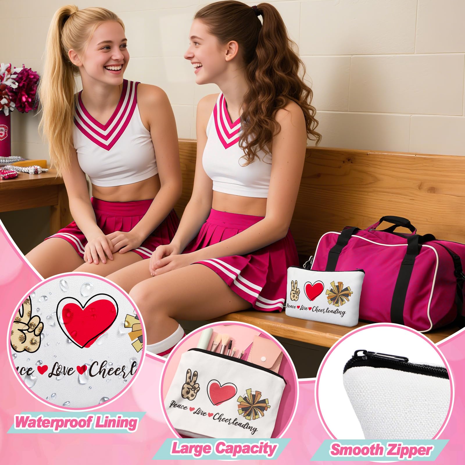 JenPen Just a Girl Who Loves Cheerleading graphic design
