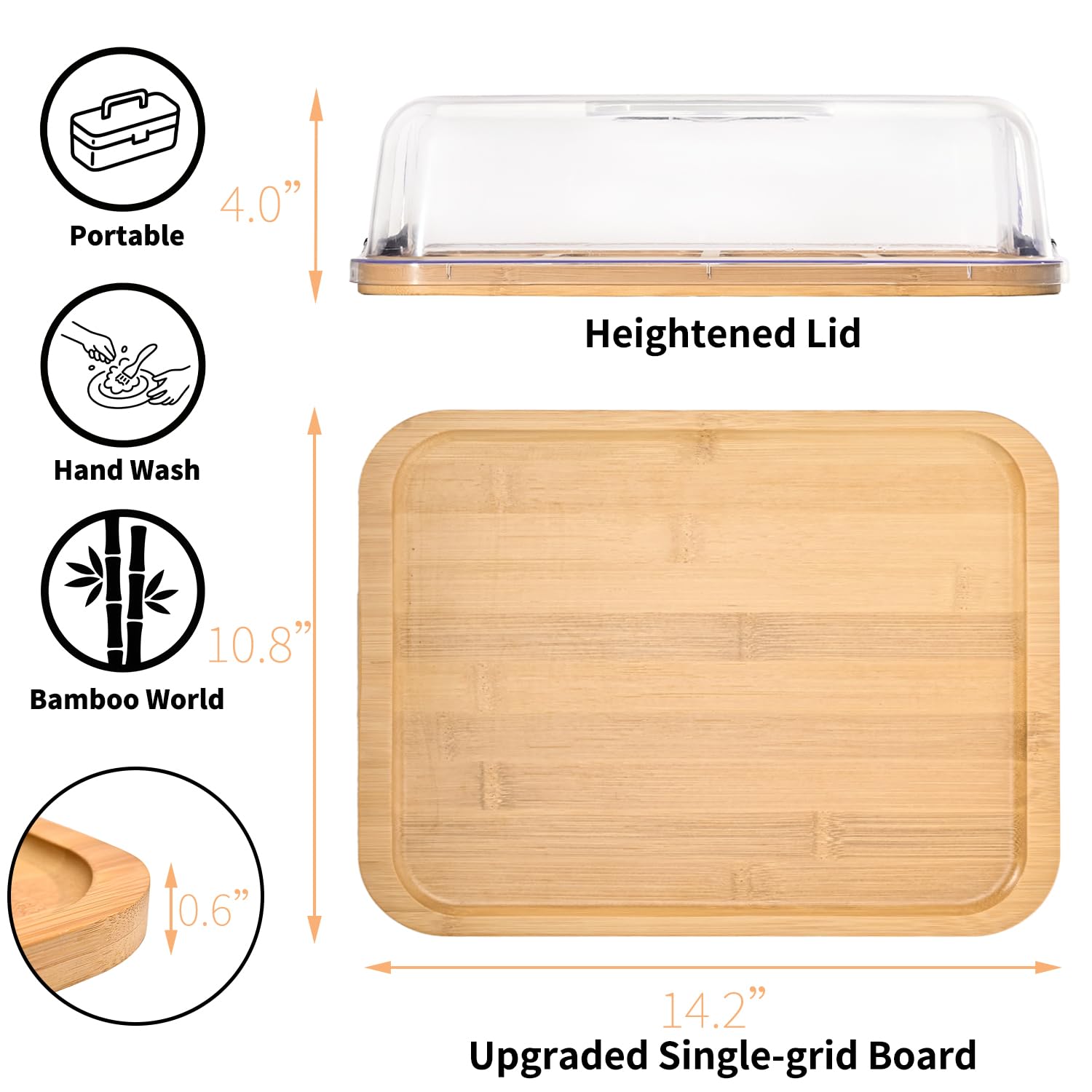 JEPISADI bamboo board easy care hand wash.