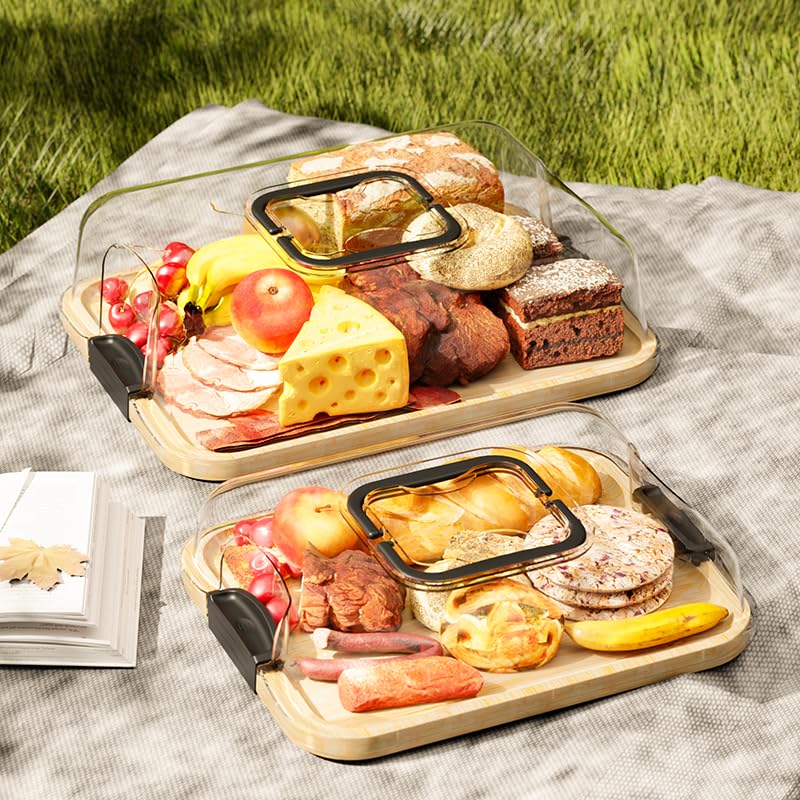 JEPISADI two-pack charcuterie board 13.4 inch ready for snacks.