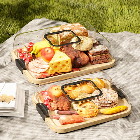 JEPISADI two-pack charcuterie board 13.4 inch ready for snacks.