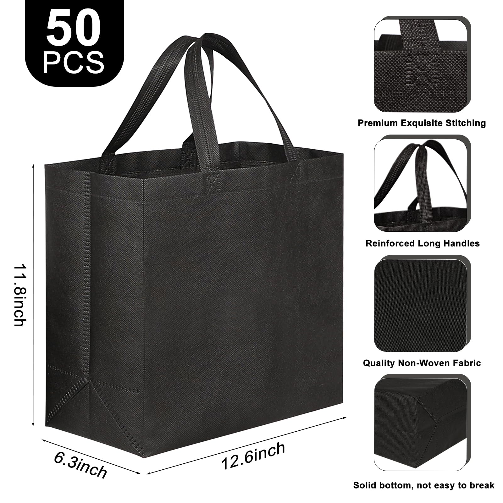 JERIA nonwoven fabric tote bag showing durable material for repeated use