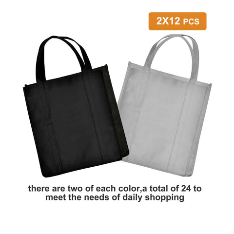 Reinforced handles with X-stitches on a JERIA tote bag