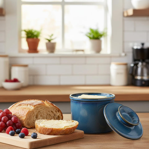 Jersinwei butter dish on a clean counter for everyday use