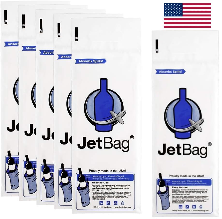 JetBag Bold bottle protector zipper closeup shows secure, spill-free travel.